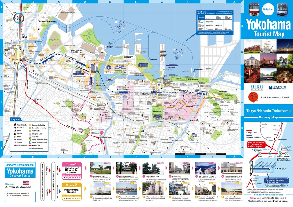 Térkép Yokohama látnivalók