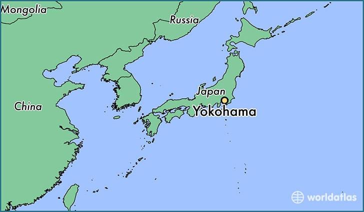 Térkép a Yokohama