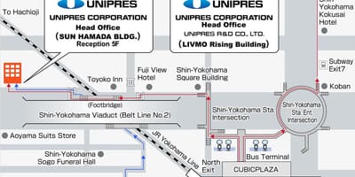 Térkép shin Yokohama